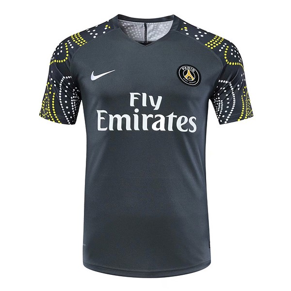 Trainingsshirt Paris Saint Germain 2019-20 Schwarz Gelb Fussballtrikots Günstig